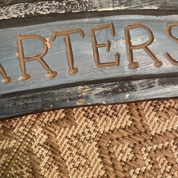 Capitan’s Quarters Nautical Lightweight Wood Sign - Picture 9 of 11